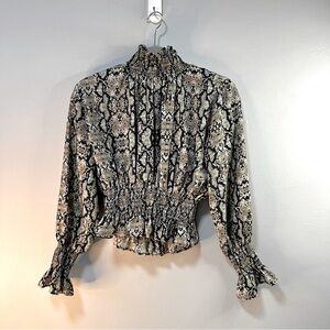 Snakeskin Woman's Top Size Small